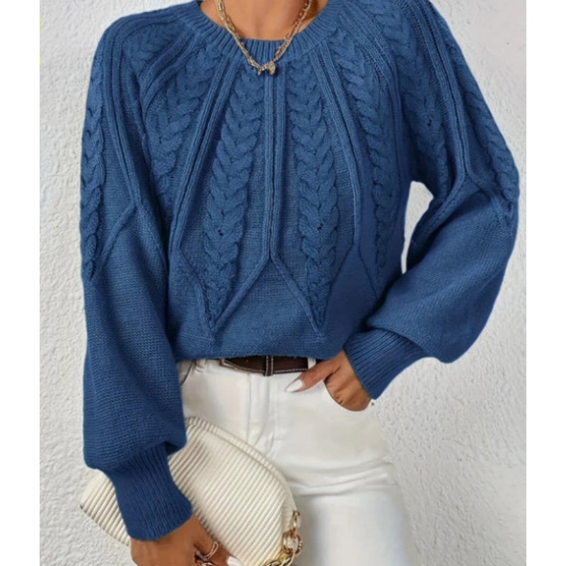 【S-XL】✨Őszi női alkalmi hosszú ujjú kötött pulóver