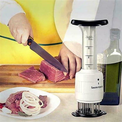 🥩2 az 1-ben – húsverő eszköz és szószos fecskendő🍖