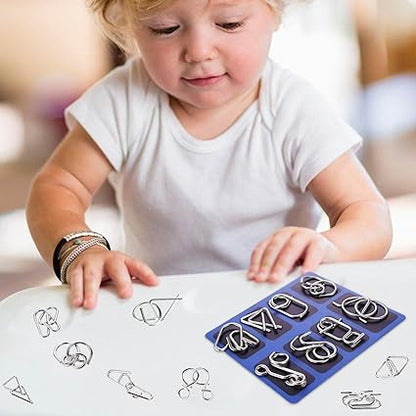 🧠 Oktató intellektuális játékok IQ játékok, fém fejtörők