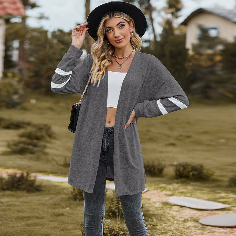 🔥 (S-2XL) 🌼 Női alkalmi hosszú ujjú kötött kardigán