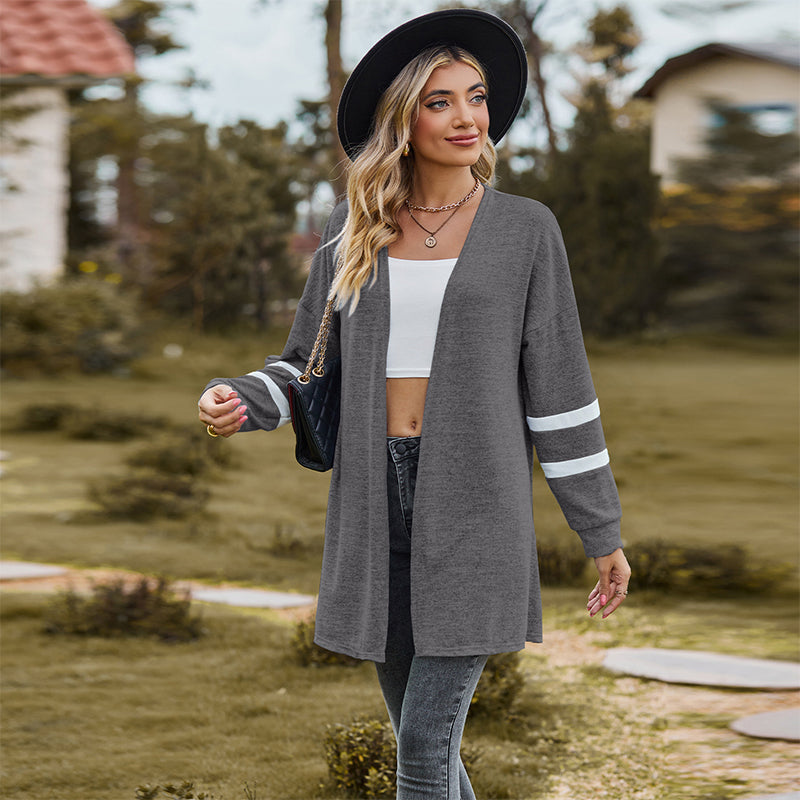 🔥 (S-2XL) 🌼 Női alkalmi hosszú ujjú kötött kardigán