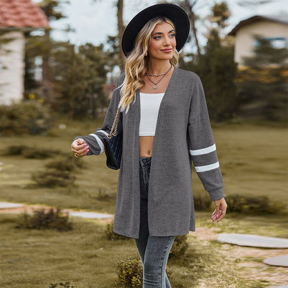 🔥 (S-2XL) 🌼 Női alkalmi hosszú ujjú kötött kardigán