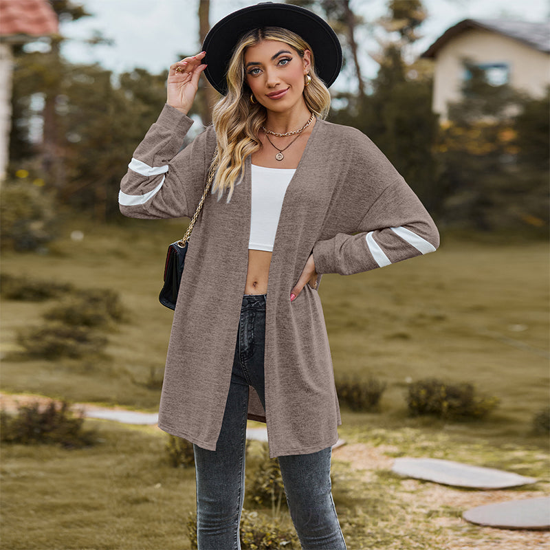 🔥 (S-2XL) 🌼 Női alkalmi hosszú ujjú kötött kardigán