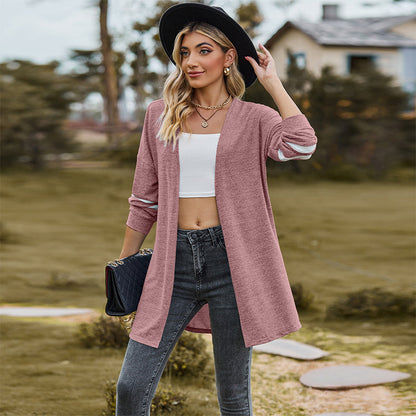 🔥 (S-2XL) 🌼 Női alkalmi hosszú ujjú kötött kardigán