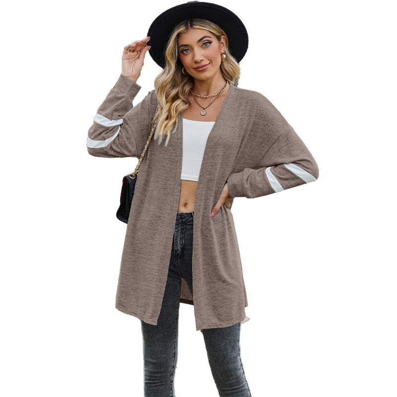 🔥 (S-2XL) 🌼 Női alkalmi hosszú ujjú kötött kardigán