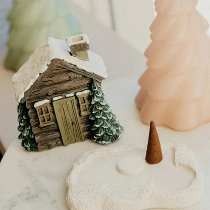 🏠Faház Tölcséres Kandalló füstölgő kéménnyel🎄Tökéletes karácsonyi ajándék