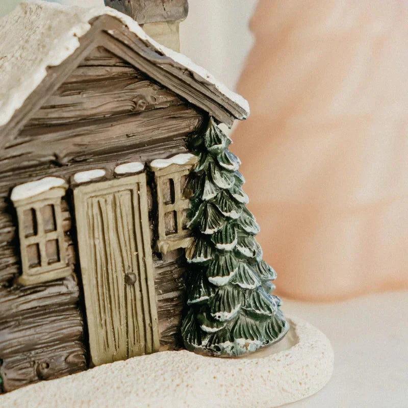 🏠Faház Tölcséres Kandalló füstölgő kéménnyel🎄Tökéletes karácsonyi ajándék