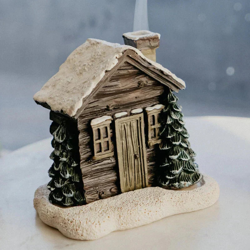 🏠Faház Tölcséres Kandalló füstölgő kéménnyel🎄Tökéletes karácsonyi ajándék