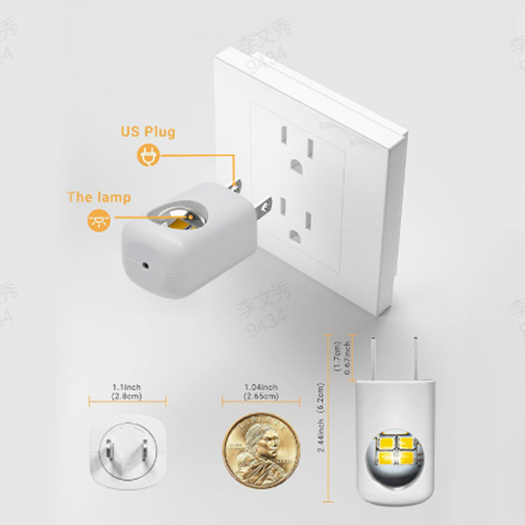 🏡💡 Intelligens LED éjszakai lámpa automatikus fényerő-szabályzóval ✨