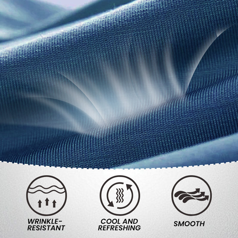 【M-4XL】Férfi bambusz mintás alkalmi üzleti ing