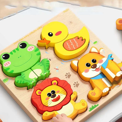 🔥Vásároljon 2 kap 2 ingyenes🦖Oktatási 3D fa puzzle