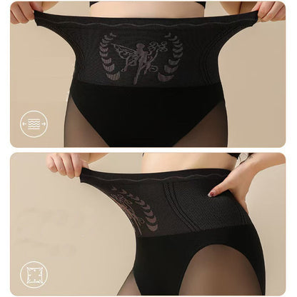 Extra vastag termo leggings csupasz lábakra | Természetes bőrérzet, robbanásálló | Magas derekú, varrásmentes, hasat formázó alapréteg