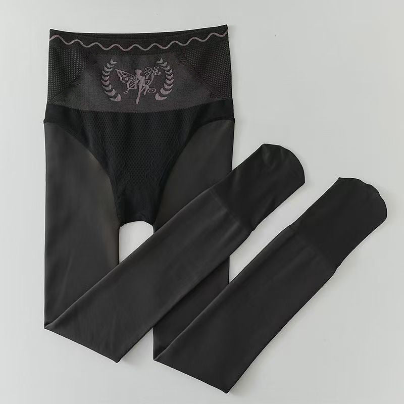 Extra vastag termo leggings csupasz lábakra | Természetes bőrérzet, robbanásálló | Magas derekú, varrásmentes, hasat formázó alapréteg