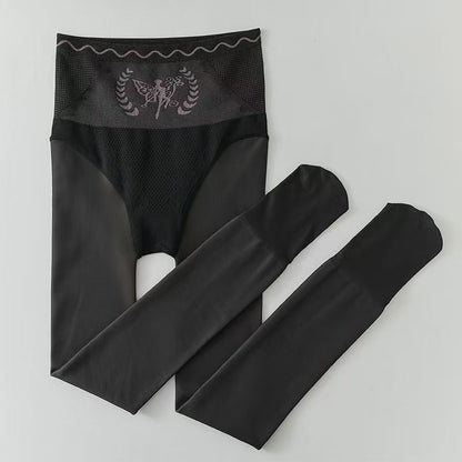 Extra vastag termo leggings csupasz lábakra | Természetes bőrérzet, robbanásálló | Magas derekú, varrásmentes, hasat formázó alapréteg