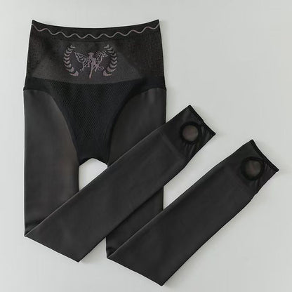 Extra vastag termo leggings csupasz lábakra | Természetes bőrérzet, robbanásálló | Magas derekú, varrásmentes, hasat formázó alapréteg