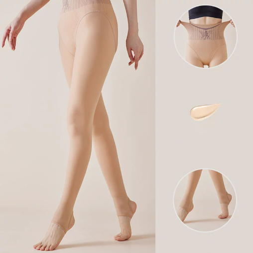 Extra vastag termo leggings csupasz lábakra | Természetes bőrérzet, robbanásálló | Magas derekú, varrásmentes, hasat formázó alapréteg