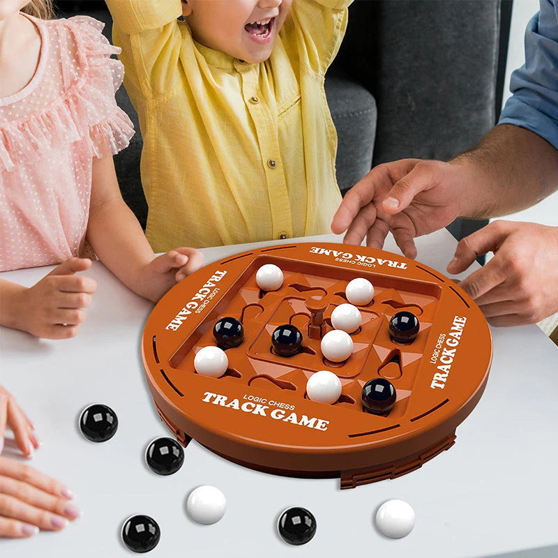 🧠 Oktató Pálya Logikai Társasjáték (16 sakkfigurával együtt) ♟️🧩