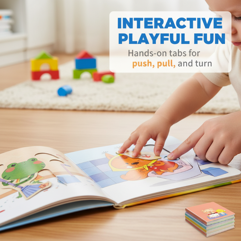 📚🧠【Fenntarthatod a babád kognitív potenciálját!】10 darabos interaktív könyvkészlet a koragyermekkori agyfejlesztéshez 👶💕