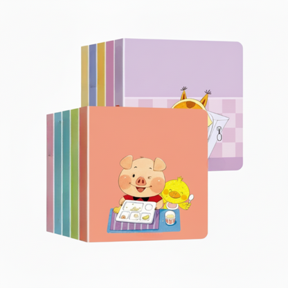 📚🧠【Fenntarthatod a babád kognitív potenciálját!】10 darabos interaktív könyvkészlet a koragyermekkori agyfejlesztéshez 👶💕