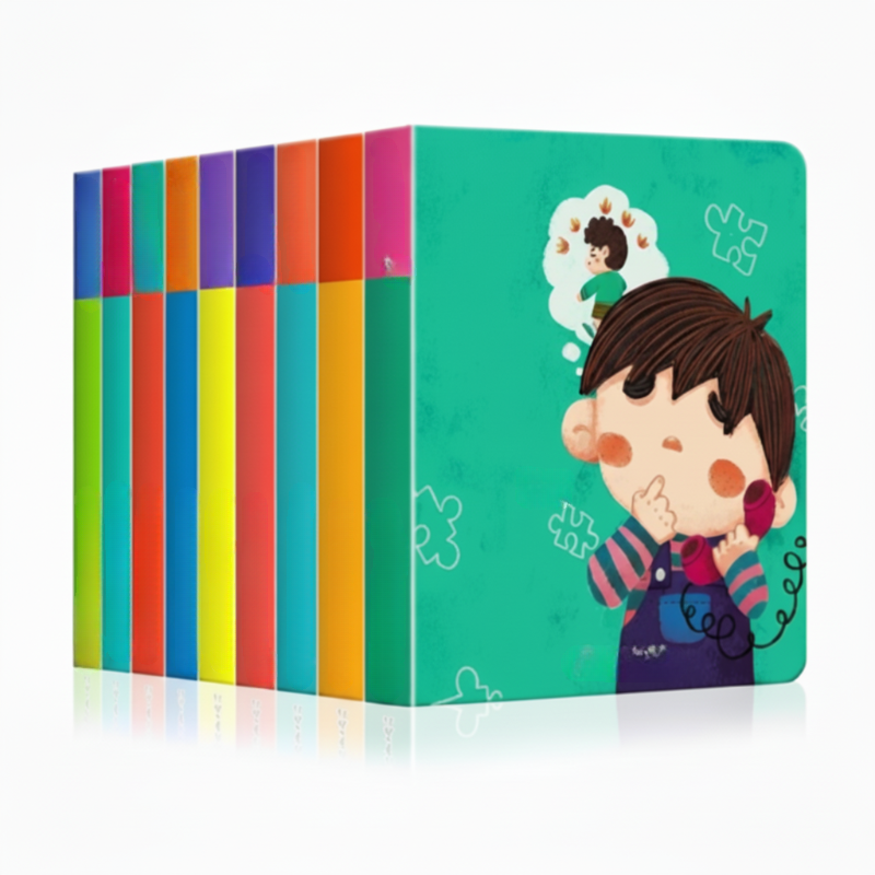 📚🧠【Fenntarthatod a babád kognitív potenciálját!】10 darabos interaktív könyvkészlet a koragyermekkori agyfejlesztéshez 👶💕
