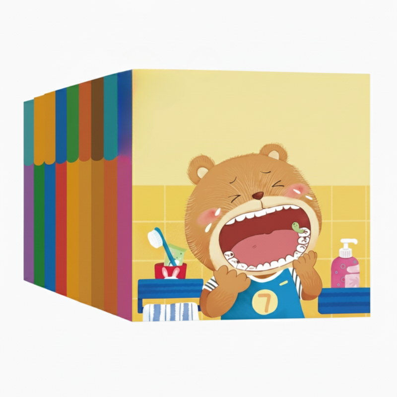 📚🧠【Fenntarthatod a babád kognitív potenciálját!】10 darabos interaktív könyvkészlet a koragyermekkori agyfejlesztéshez 👶💕