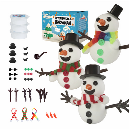 ☃️DIY karácsonyi hóember kézműves készletek gyerekeknek