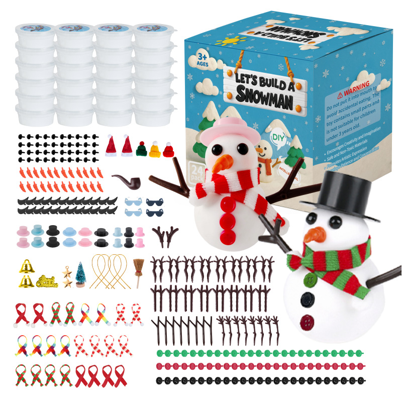 ☃️DIY karácsonyi hóember kézműves készletek gyerekeknek