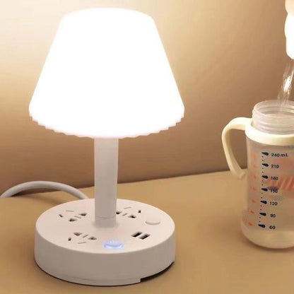 ✨✨Asztali lámpa USB-porttal és hálózati csatlakozóval