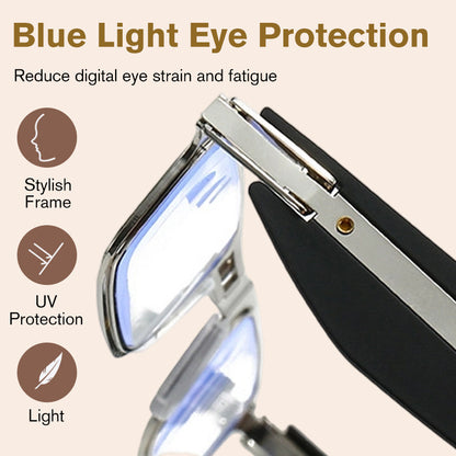 👓 Összecsukható Zero-Degree szemüveg (kék fény szűrő lencsékkel és kerettel)