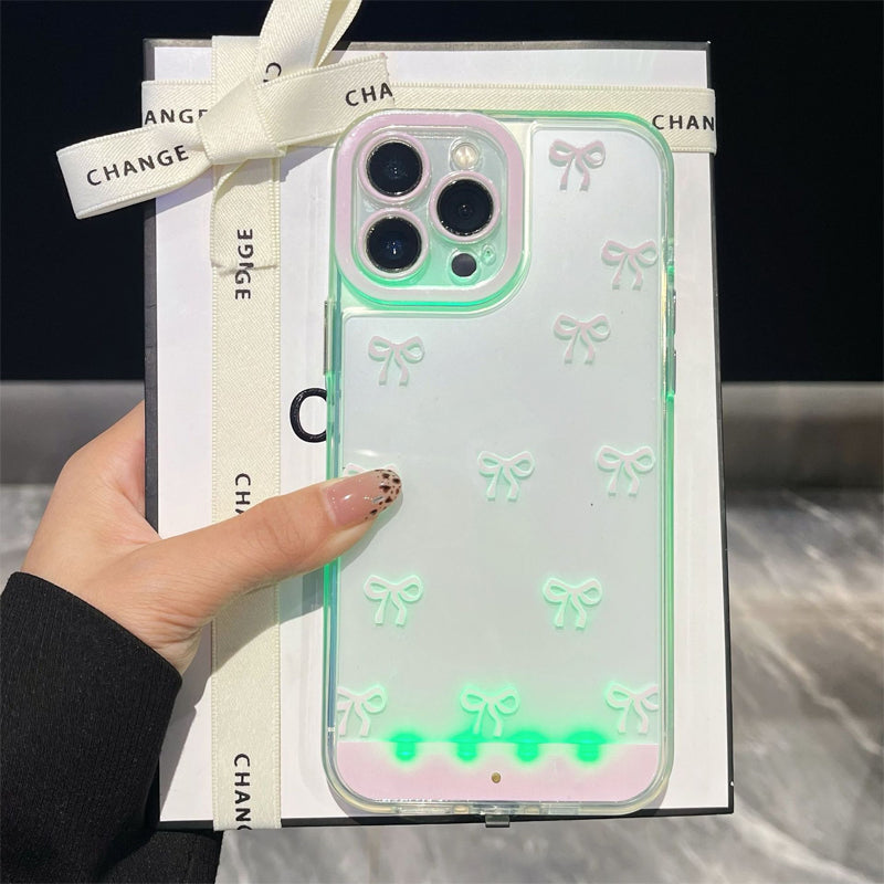 💥Népszerű termék✨📱Csillogó masnis mobiltelefon tok