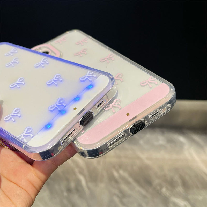 💥Népszerű termék✨📱Csillogó masnis mobiltelefon tok