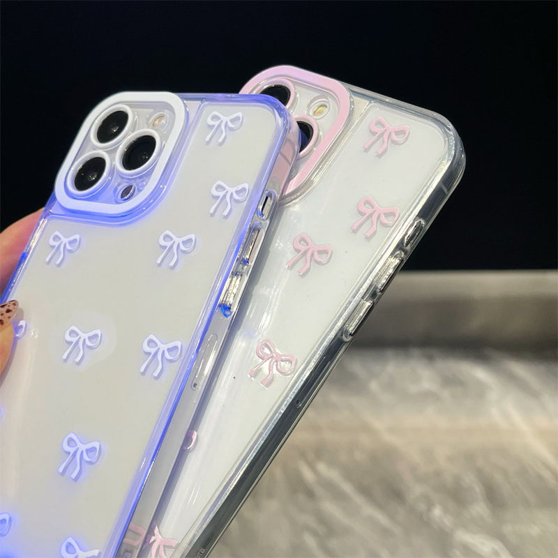 💥Népszerű termék✨📱Csillogó masnis mobiltelefon tok