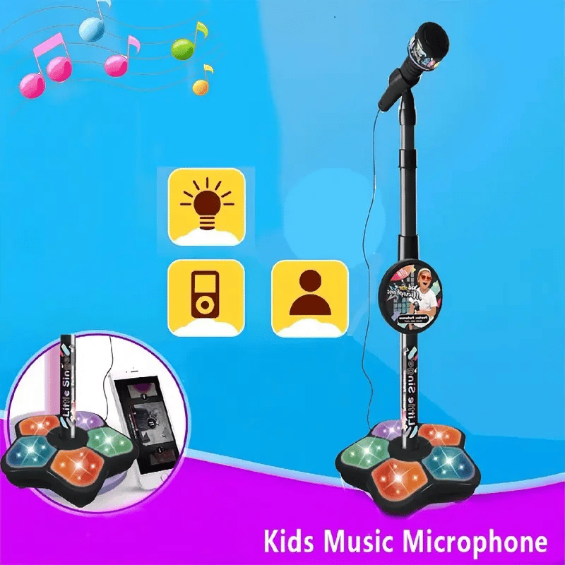 🎁🎄 🎤✨Behúzható mikrofonos játék, karaoke gépjáték lámpával