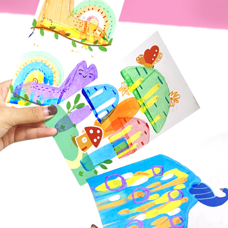 👶🎨 DIY szivárványos kaparós művészet! 35 darabos gyermekkészlet – Egyszerű és szórakoztató minden korosztálynak! 🖌️🖼️