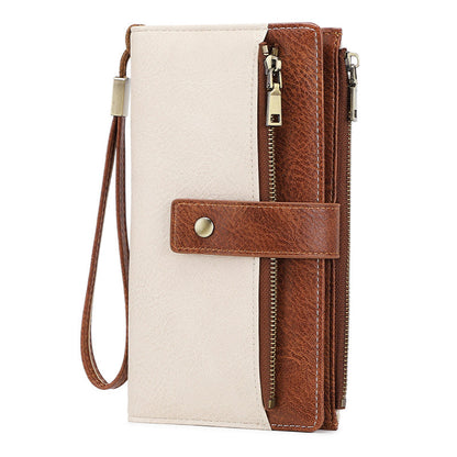 👛Retro stílusú, RFID-blokkolós, háromrészes női pénztárca