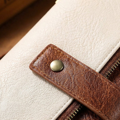 👛Retro stílusú, RFID-blokkolós, háromrészes női pénztárca