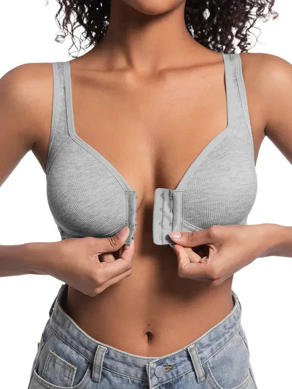【✨1 + 1 ingyen - 2 db】2026-os új modell: elölcsatos melltartó | Vékony, formáló, merevítő nélküli 👙