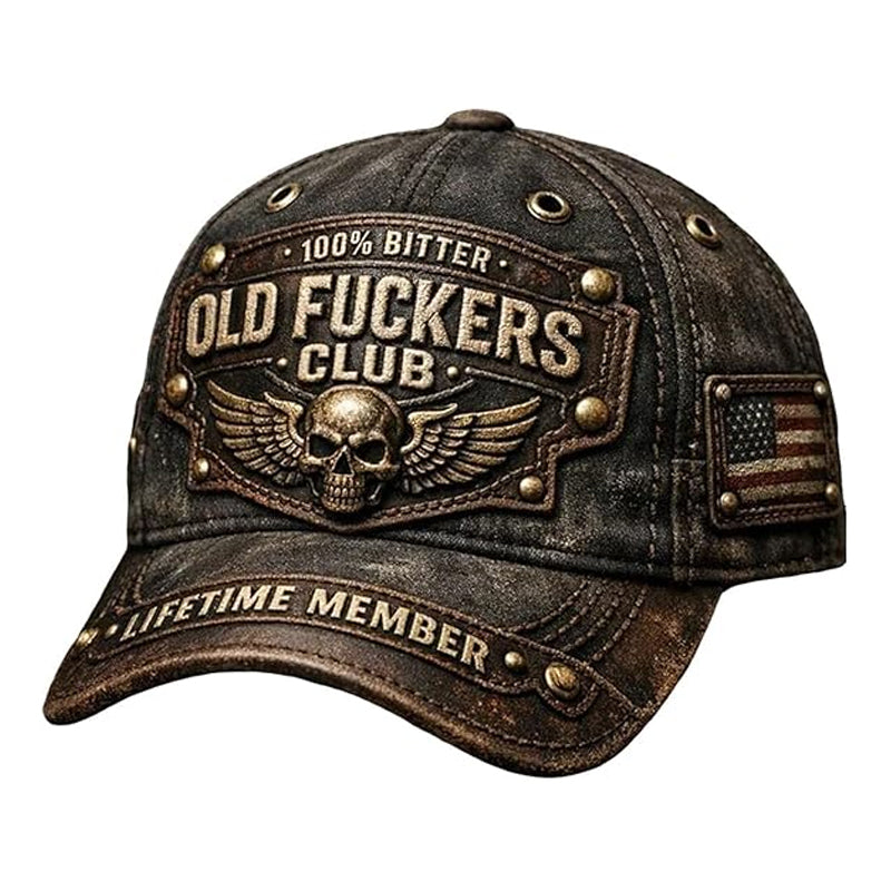 Old Fuckers Club Vintage hímzett sapka