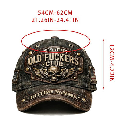 Old Fuckers Club Vintage hímzett sapka