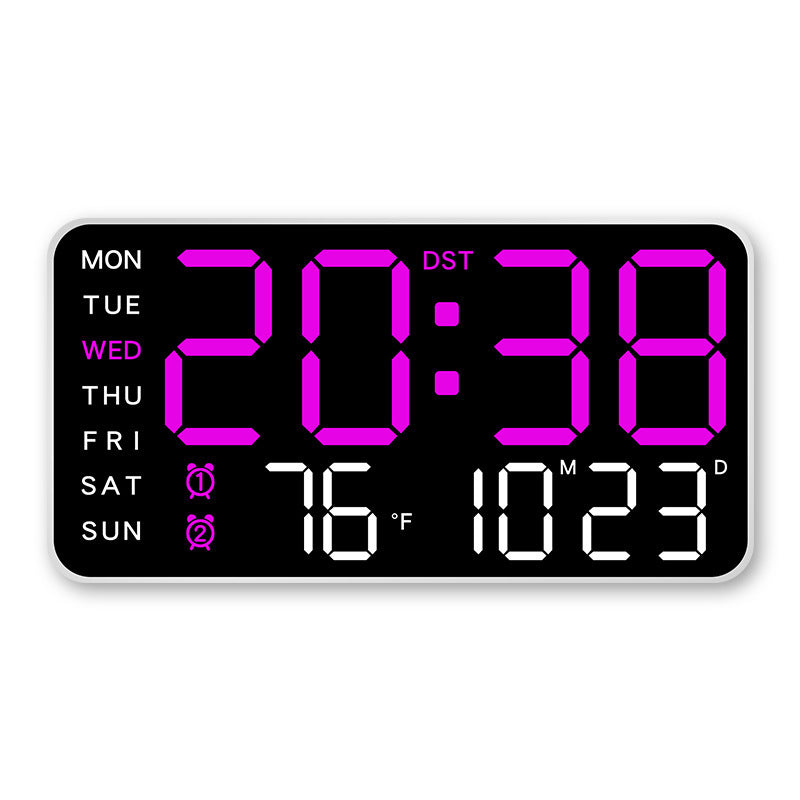 🔥🕘 Nagy LED digitális falióra 🏡