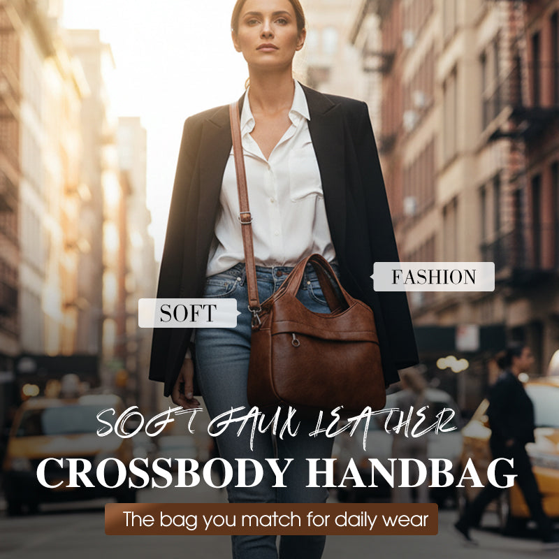 💥Női Puha Műbőr Keresztbody Táska👜✨