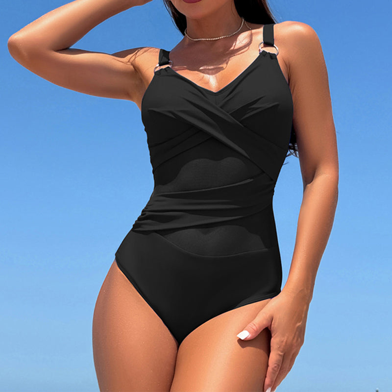 🏖️🩱Divatos Hálós Egyrészes Fürdőruha – Bátor Kivágások, Ellenállhatatlan Stílus! ✨🌊