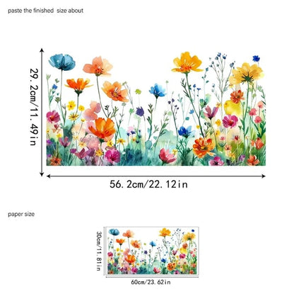 💐Színes virágcsokor ablakmatrica🖼️