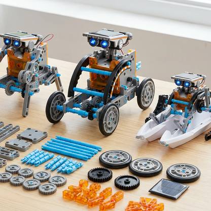 DIY napenergiával működő űrbéli robot játék