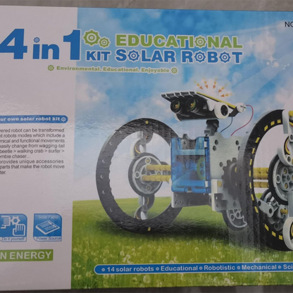 DIY napenergiával működő űrbéli robot játék