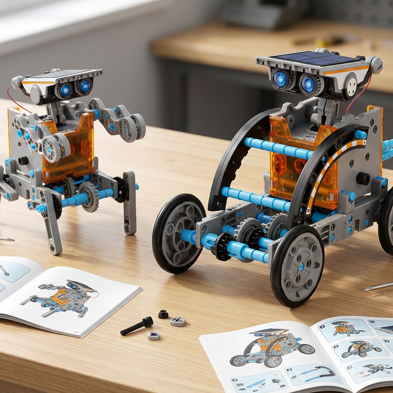 DIY napenergiával működő űrbéli robot játék