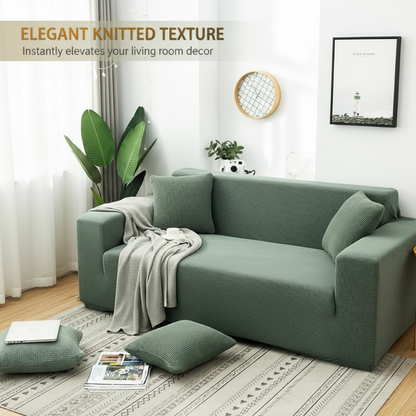 🛋️✨ Jacquard kötött, rugalmas kanapéhuzat