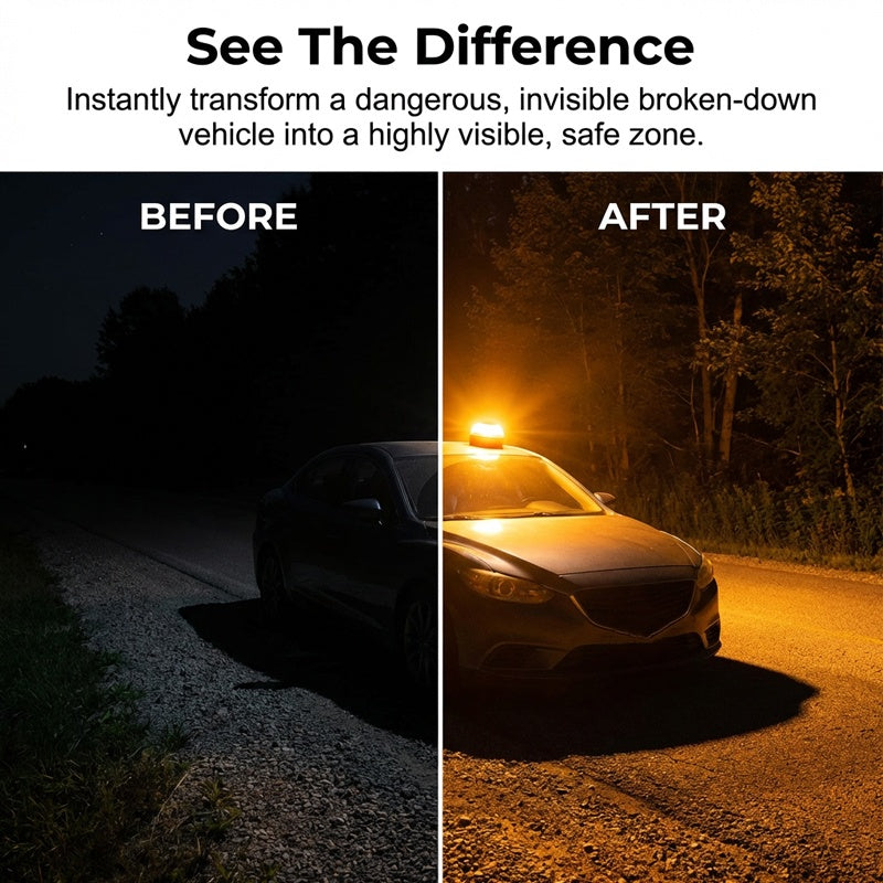 🔥LED-es mágneses vészjelző lámpa