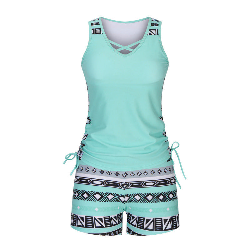 🩱 Mintás kétrészes tankini fürdőruha | S-3XL