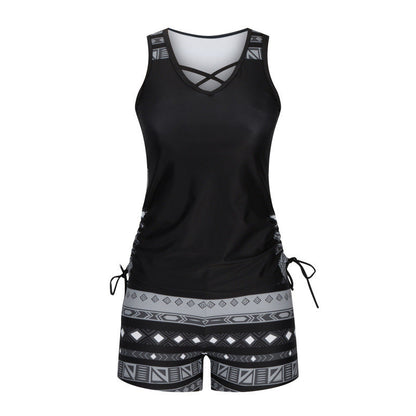 🩱 Mintás kétrészes tankini fürdőruha | S-3XL